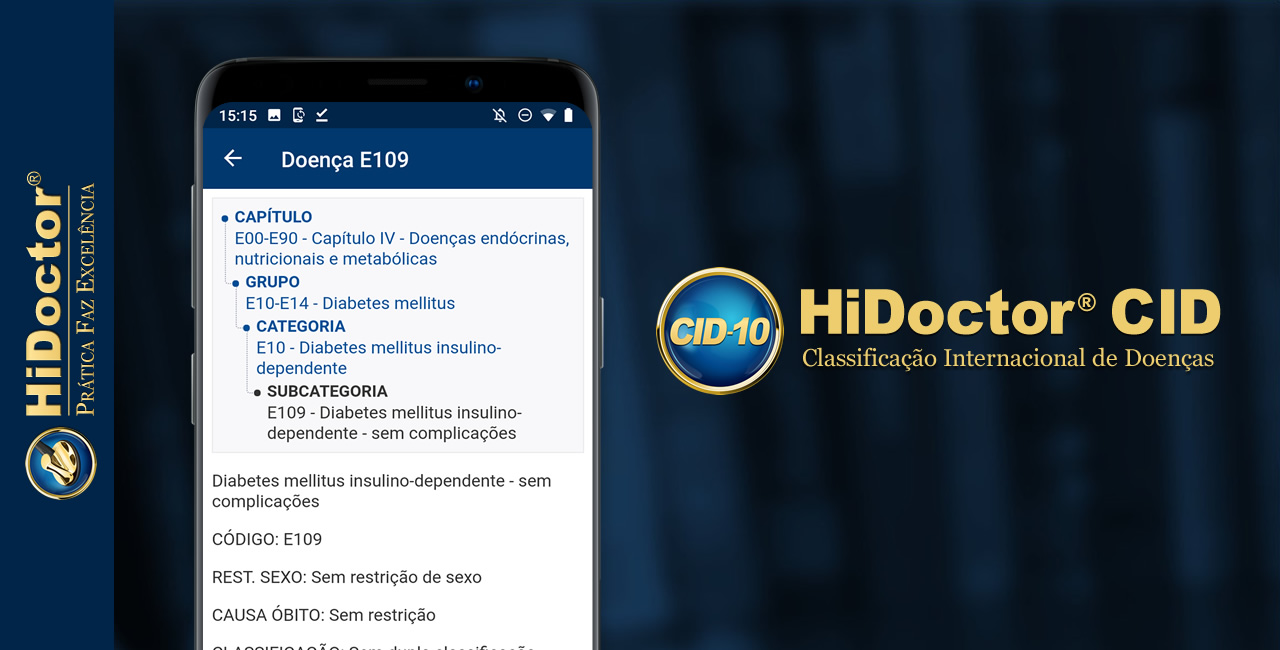 App HiDoctor® CID: a Classificação Internacional de Doenças completa na palma de sua mão